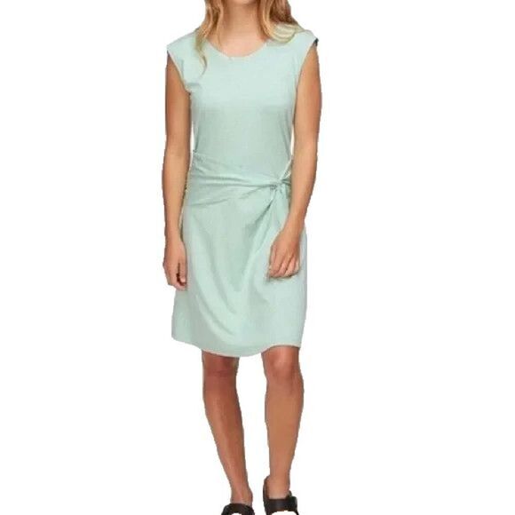 Patagonia Dresses & Skirts - Patagonia Seabrook Twist Dress Small Green Cap Sleeve Wrap Waist Travel SP20